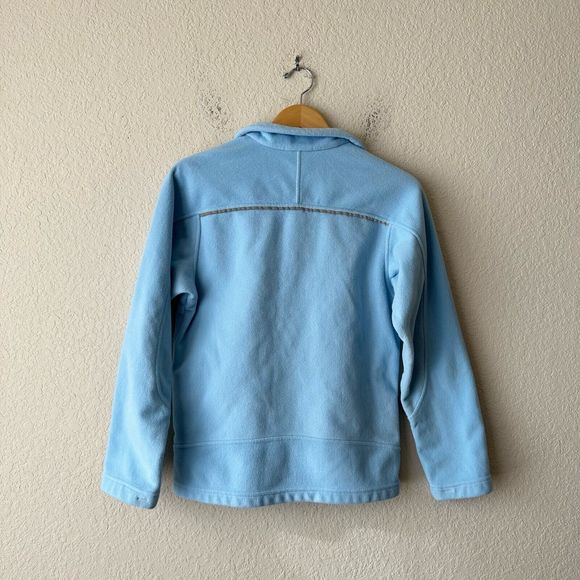 PATAGONIA Girls Full Zip Fleece Jacket in Baby Blue - Picture 4 of 11